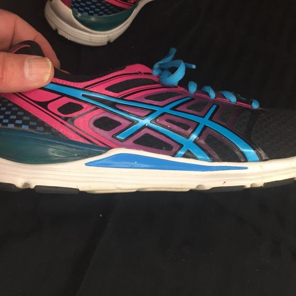Asics Gel-Storm Womens Shoes Sneakers Black Pink Running Athletic Size 9.5 - Picture 8 of 9